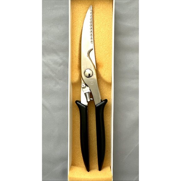 Zwei Ochsen Model 1245 Locking Poultry Shears Scissors with Spring Excellent - Picture 2 of 6
